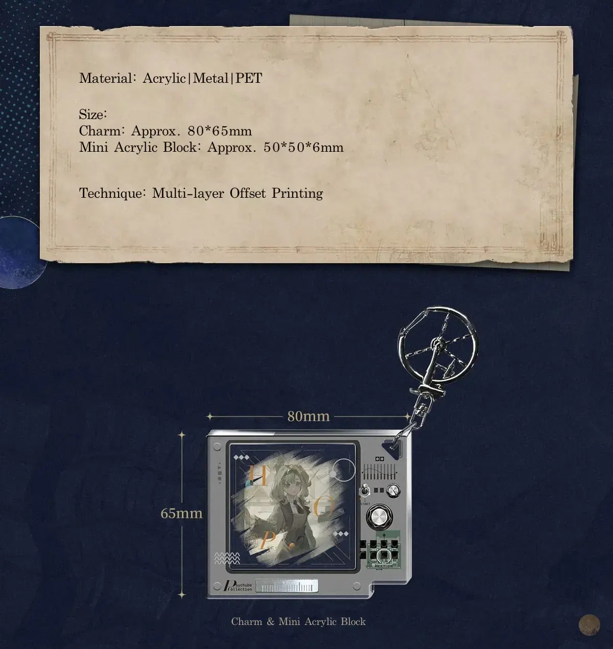 Acrylic Pendent - A Portrait of the Self Vol.2 a portrait of the self vol.2 o reverse 1999 acrylic pendent content 1