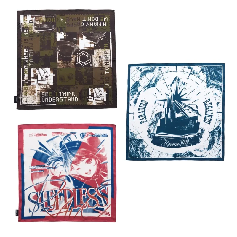 Reverse 1999 Merch collaboration o reverse 1999 pure silk scarf 1