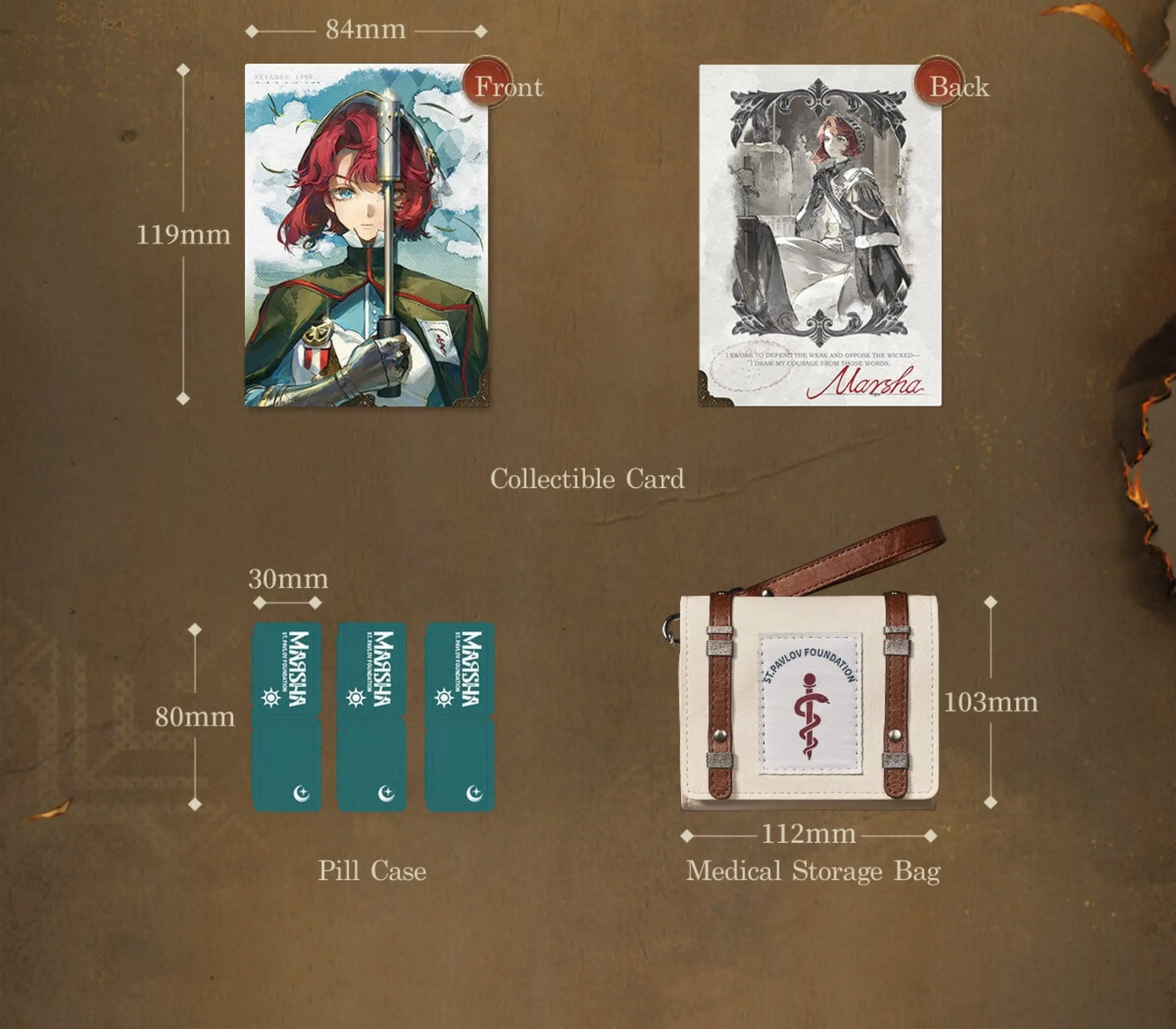 Marsha Medical Storage Bag Set - Duty and Oath duty and oath o reverse 1999 marsha medical storage bag set content 2