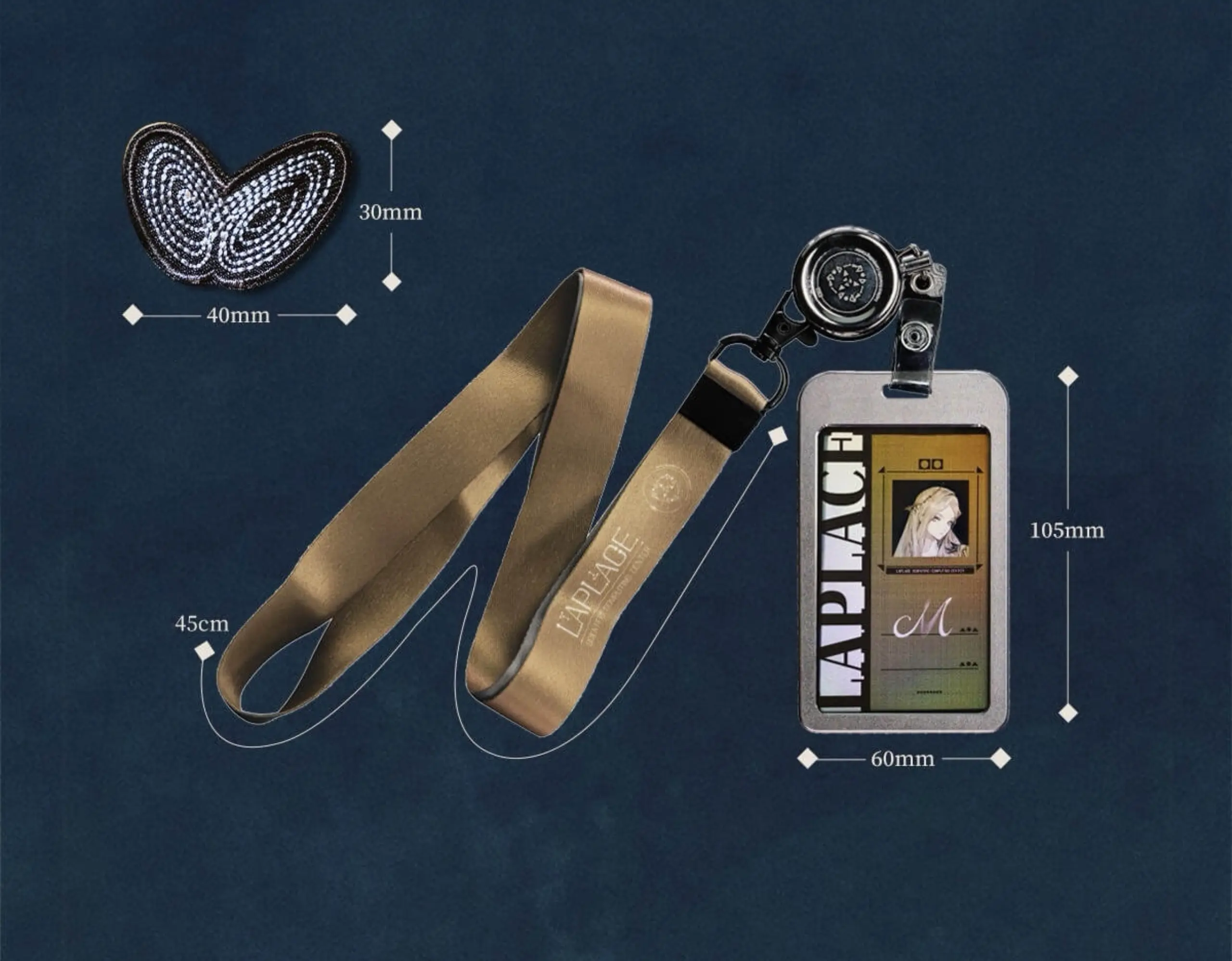 Lorentz Butterfly ID Badge Holder - Facets of Chaos facets of chaos o reverse 1999 lorentz butterfly id badge holder content 1