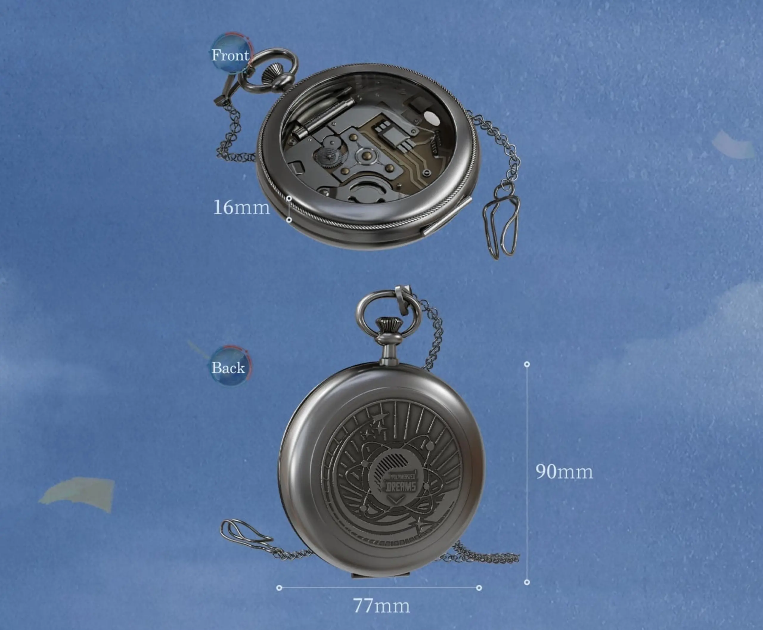 Chirper Metal Charm - Polymerized Dreams Polymerized Dreams O Reverse 1999 Chirper Metal Charm Content 1