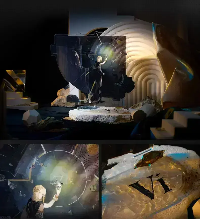 6 Acrylic Standees - Shadows in the Lake r1999 merch shadows in the lake o reverse 1999 6 acrylic standees content 1