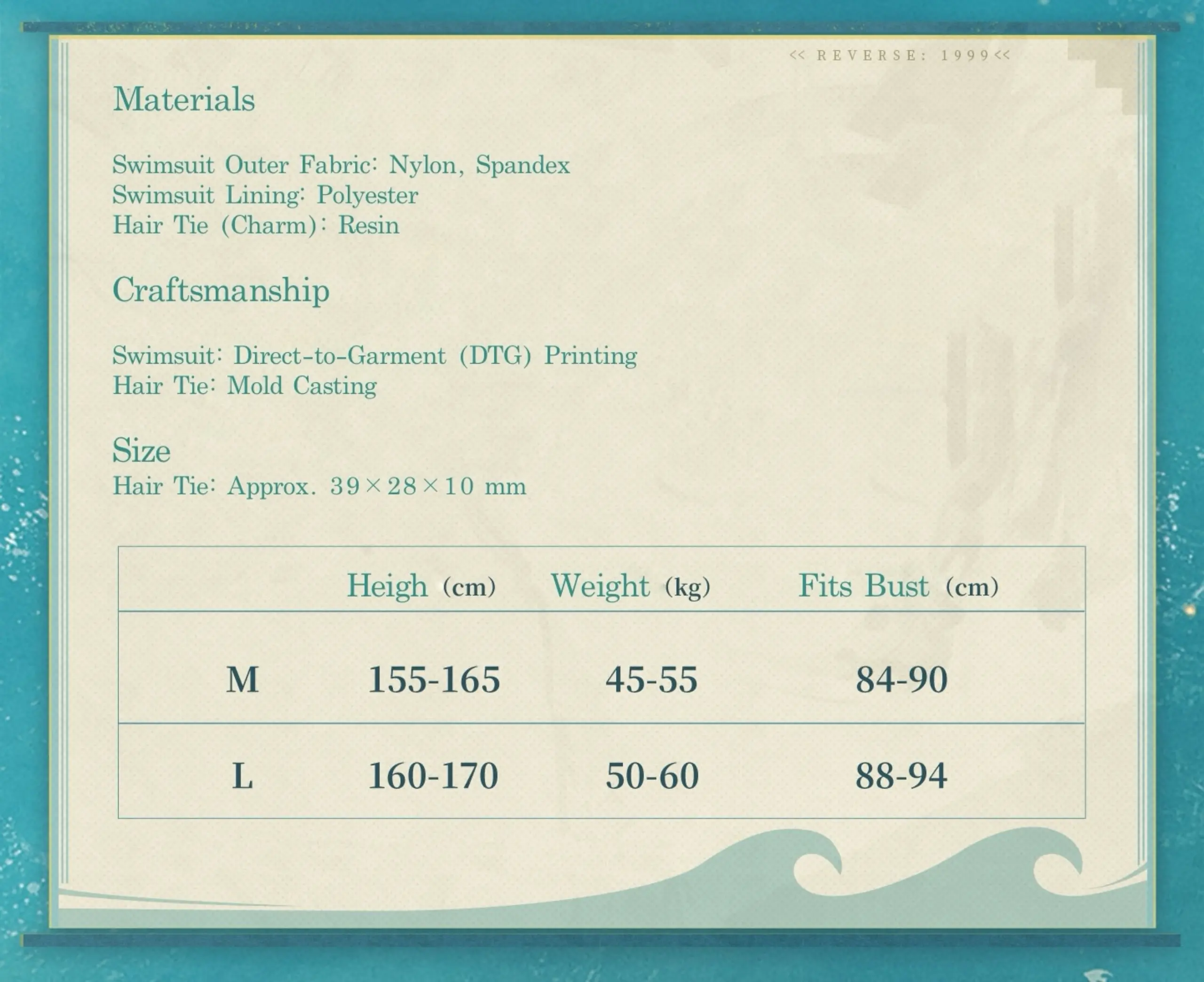 Regulus Themed Swimsuit - Rockin Seabreeze 3 Regulus Themed Swimsuit - Rockin Seabreeze Rockin Seabreeze O Reverse 1999 Regulus Themed Swimsuit Content 1