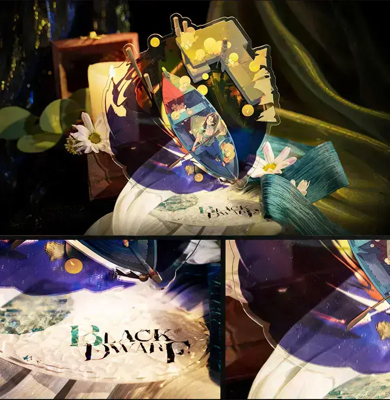 Black Dwarf Acrylic Standees - Shadows in the Lake 3 Black Dwarf Acrylic Standees - Shadows in the Lake shadows in the lake o reverse 1999 black dwarf acrylic standees content 1