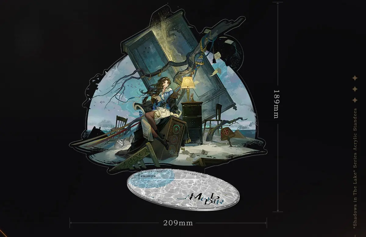 Moldir Acrylic Standees - Shadows in the Lake 3 Moldir Acrylic Standees - Shadows in the Lake shadows in the lake o reverse 1999 moldir acrylic standees content 1