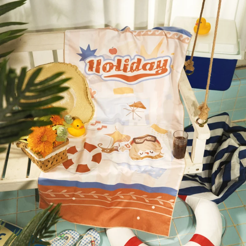 Reverse 1999 Merch Summer Splash O Reverse 1999 Regulus Bath Towel 1