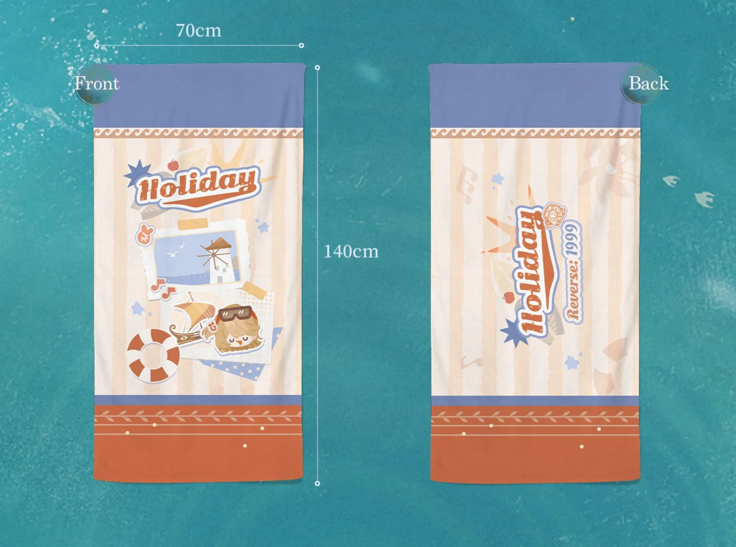 Regulus Bath Towel - Summer Splash Summer Splash O Reverse 1999 Regulus Bath Towel Content 1