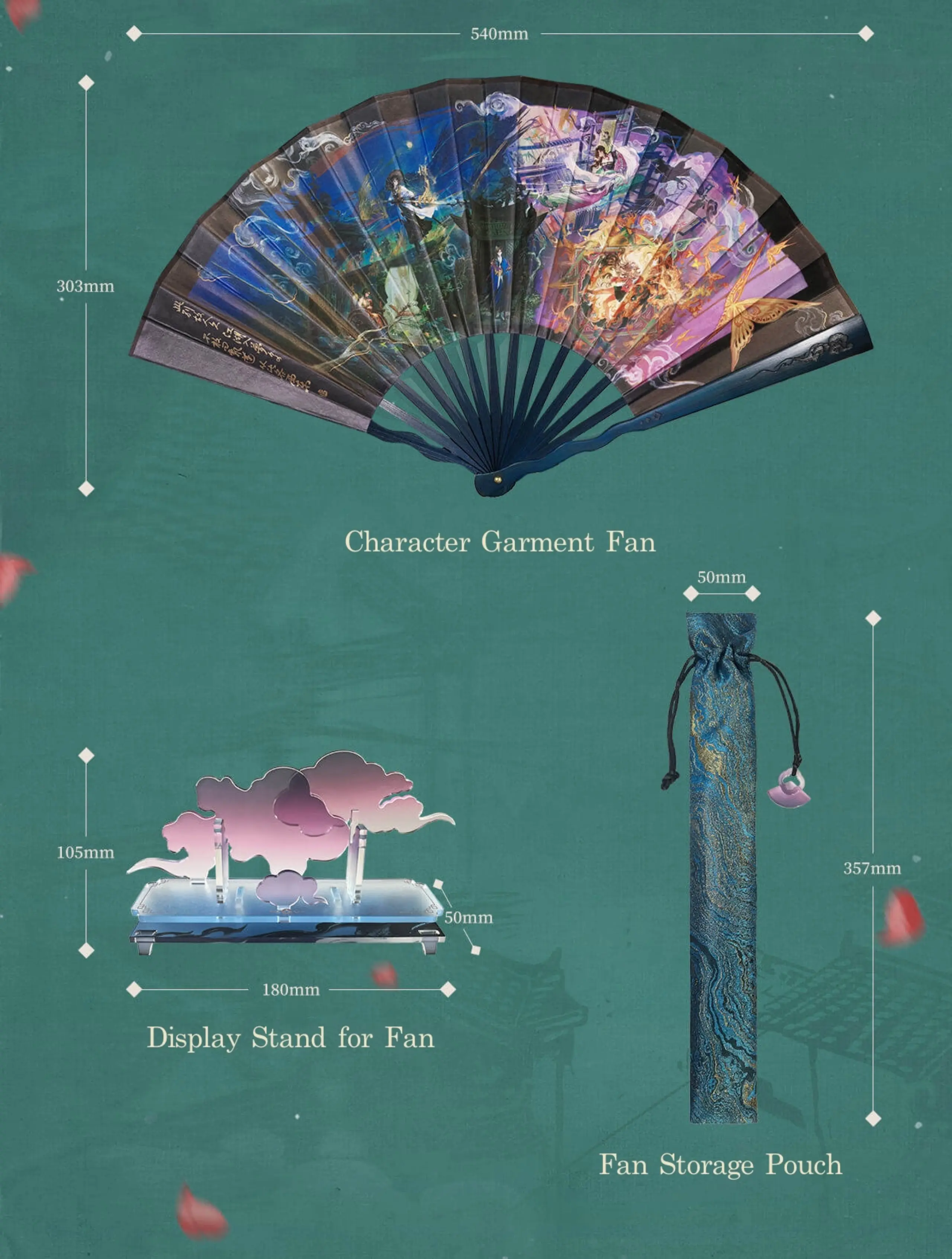 Multi Character Garment Fan - Tales of the Underworld 2 Multi Character Garment Fan - Tales of the Underworld tales of the underworld o reverse 1999 multi character garment fan content 1