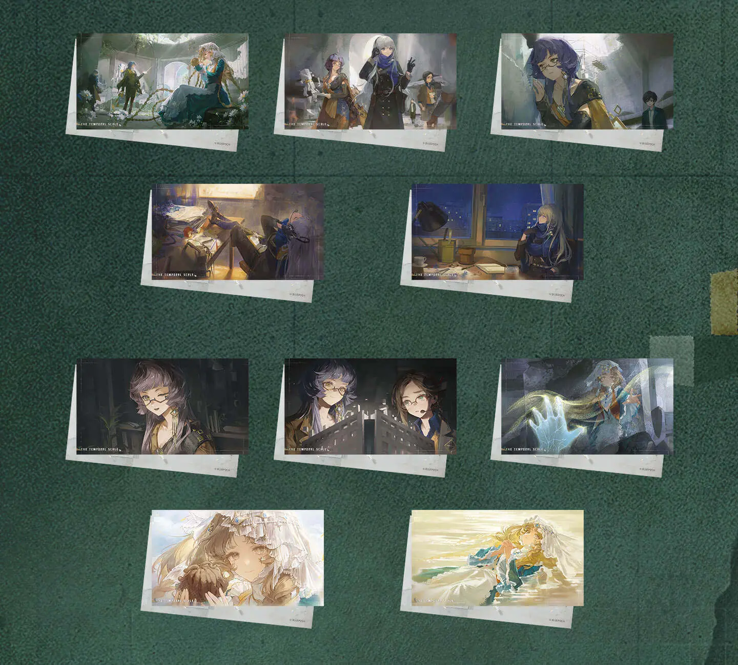 Postcard Packs - The Temporal Scale The Temporal Scale O Reverse 1999 Postcard Packs Content 2