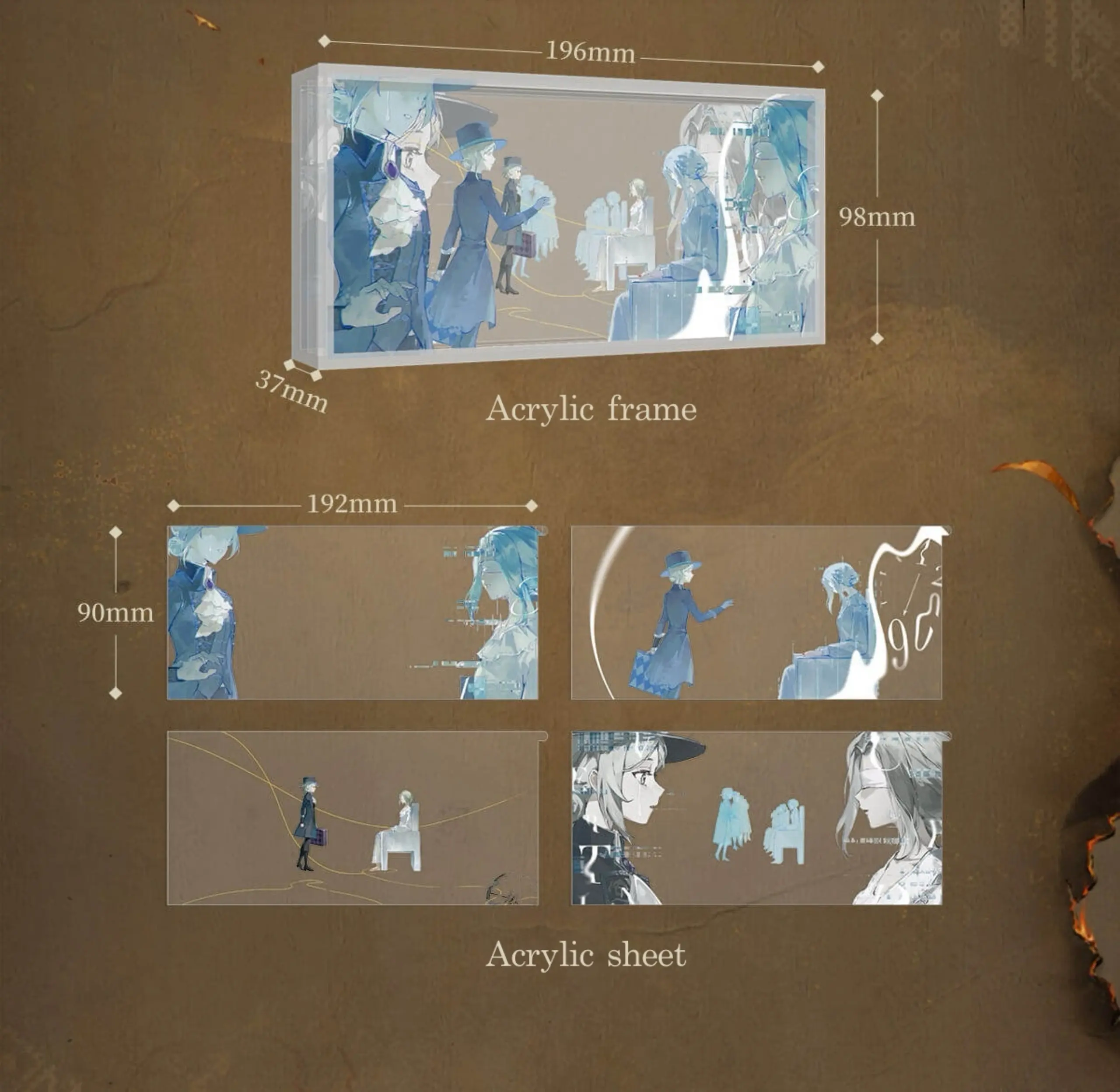 Multi Acrylic Standees - To You of the Future to you of the future o reverse 1999 multi acrylic standees content 1