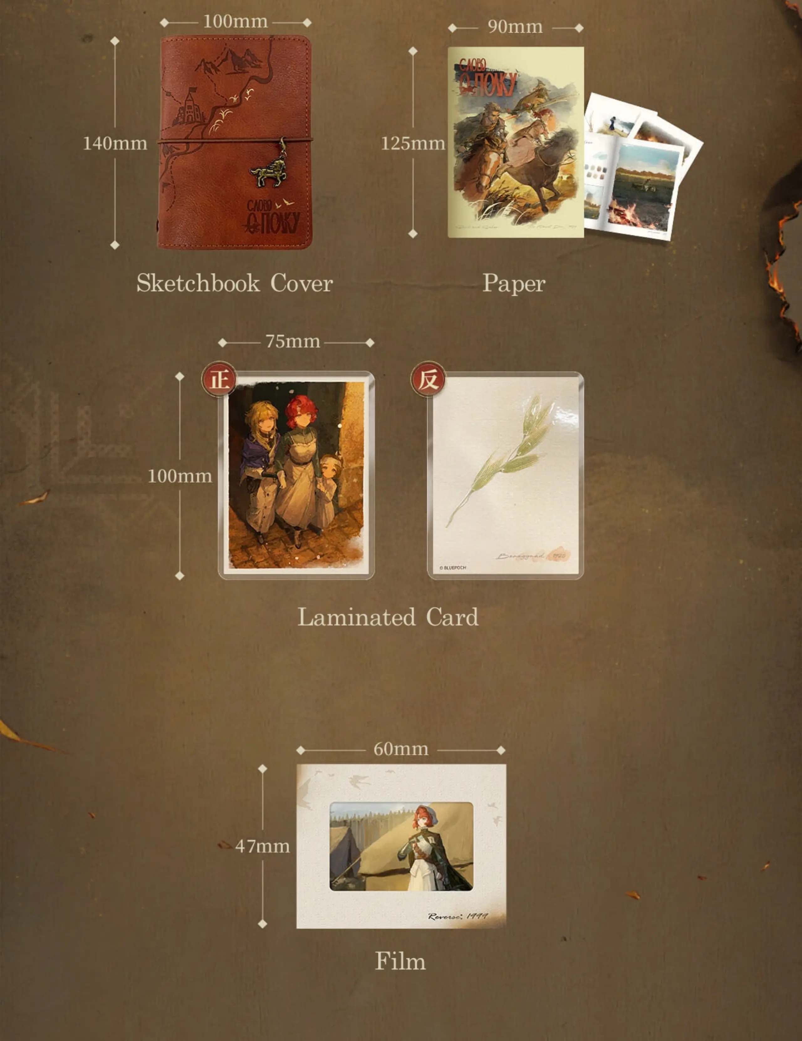 Multi Sketchbook Set - When Gunfire Stops when gunfire stops o reverse 1999 multi sketchbook set content 2